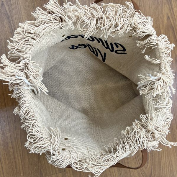 Large embroidered canvas tote bag for stylish Bangladeshi women