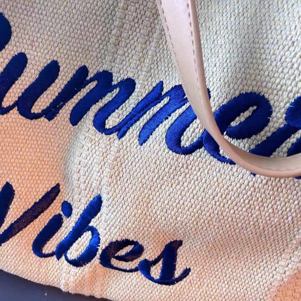Large embroidered canvas tote bag for stylish Bangladeshi women